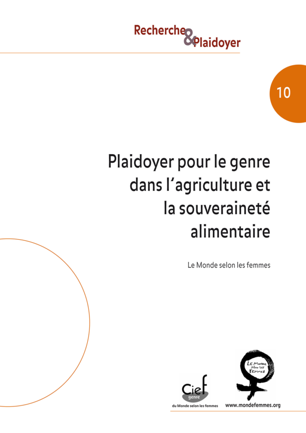 R&P n°10 | Plaidoyer pour le genre dans l'agriculture et la souveraineté alimentaire – Image 2