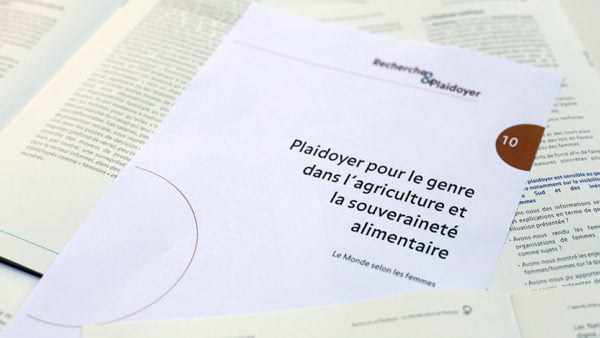 R&P n°11 | Plaidoyer pour le genre dans l'agriculture et la souveraineté alimentaire