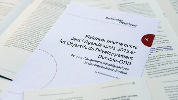 RP14_GenreAgendaApres2015-1 R&P n°14 |  l'Agenda post 2015 et les Objectifs du DD