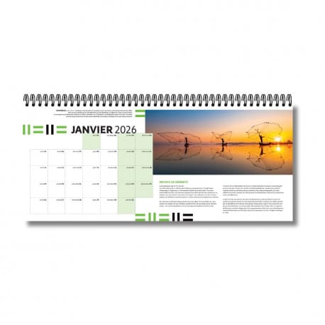 Calendrier du monde 2026 [format panoramique]