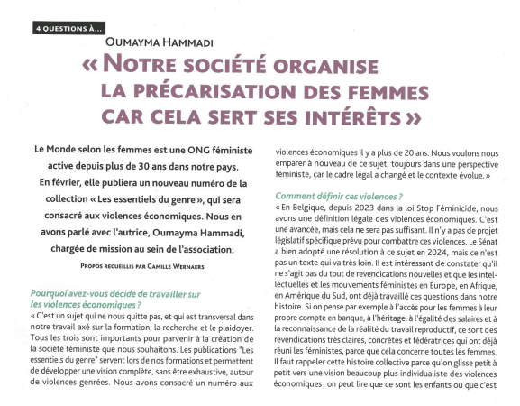 Notre société organise la précarisation des femmes par Axelle magazine