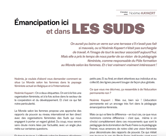 « Pédagogie émancipatrice féministe » : notre méthode décryptée par Imag