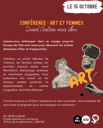 K&rsquo;Fem d&rsquo;octobre : Conférence art et femmes